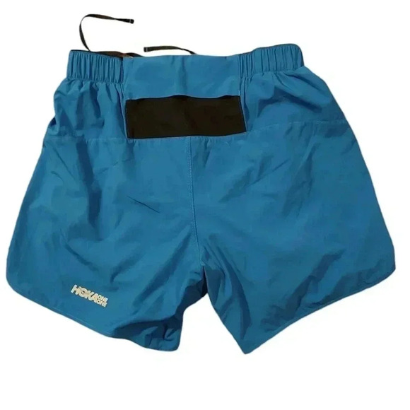 Hoka One One Glide 5" Men Blue / black Running Shorts Size Small - Picture 2 of 2